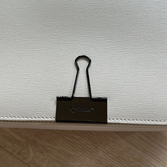 OFF-WHITE C/O VIRGIL ABLOH Mini Binder Clip Flap Bag white - Picture 2 of 9